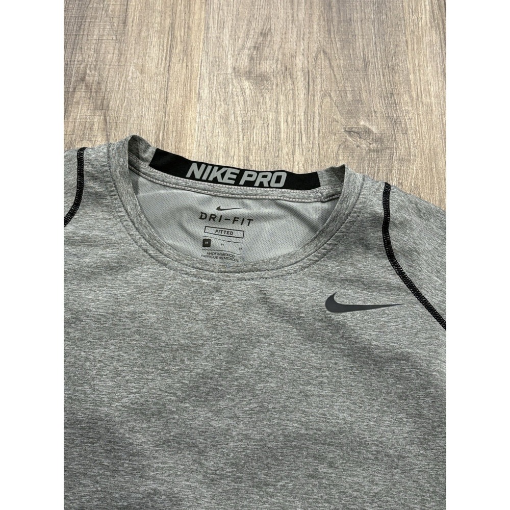 Nike Pro Combat Dri Fit Shirt Men's Medium Long Sleeve Fitted Solid Pullover